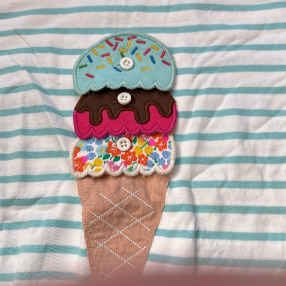 Mini Boden ice cream sundae embroidered shirt - Picture 2 of 5
